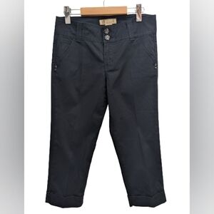 Democracy black cropped pants